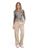 Betty Barclay Basic Shirt mit Print in Grau/Beige