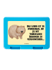 Mr. & Mrs. Panda Aufbewahrungsbox Wombat mit Spruch in Gelb Pastell