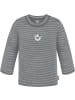 Normani Outdoor Sports Baby Merino Set Wollpullover und Unterhose in Grau gestreift