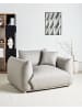 Beliani Sessel LUVOS in Grau/Braun - (W) 120 x (H) 74 x (L) 108 cm