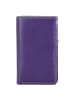 MYWALIT Geldbörse RFID Schutz Leder 8 cm  orchid