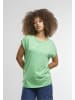 Urban Classics Urban Classics Damen Ladies Extended Shoulder Tee in ghostgreen
