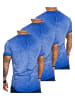 Amaci&Sons Herren 3er-Pack T-Shirts 3. NYC in (3x Blau)