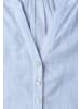 Street One Chambray Bluse mit Split Neck und Elastiksaum in Original Blue