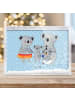 Mr. & Mrs. Panda Schneerahmen Koala Familie ohne Spruch in Blau Pastell