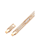 faina Women Crystal-Studded Link Bracelet in Rose Gold