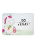 Mr. & Mrs. Panda Magnet Einhorn Vegan Design mit Spruch in Weiß