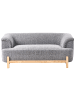 Beliani 2-Sitzer Sofa ALNOR in Grau/Braun - (W) 162 x (H) 67 x (L) 85 cm