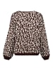 Hailys Pullover in brown-beige leo