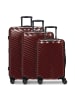 Redolz Essentials 18 2.0 4 Rollen Kofferset 3-teilig mit Dehnfalte metallic-red shiny