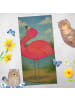 Mr. & Mrs. Panda Strandtuch Flamingo Stolz Design ohne Spruch in Aquarell Pink