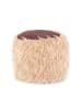 Kayoom Sitzkissen Fellpouf Bobtail in beige - braun