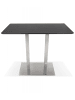 KADIMA DESIGN Hochtisch MAMBO BAR Schwarz Holz Metall | Modern Elegant in Schwarz