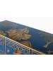 Giner y Colomer Sideboard mit 9 handbemalten Schubladen und goldenen Details in Blue