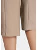GOLDNER Kurzgröße:  Trageangenehme 7/8-Rippenhose in sand