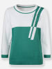 WITT WEIDEN Pullover in smaragd-weiß