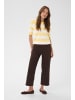 Kaffe Strickpullover KAlizza Regular fit in Sunlight / Chalk Wide Stripe