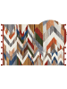 Beliani Kelim KANAKERAVAN in Bunt/Rot/Weiß - (W) 200 x (H) 1 x (L) 300 cm