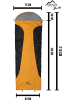 Normani Outdoor Sports Ultralight-Schlafsack (RV rechts) Runty in Orange/Schwarz