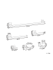 Beliani 6-tlg Badaccessoires Set TALARA in Silber