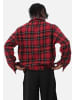 COFI 1453 Flanellhemd Kariert Hemd Holzfällerhemd in Rot-Schwarz