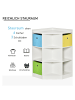 HOMCOM Kinderregal in Weiß 57,4L x 57,4B x 94H cm