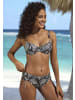 LASCANA Bikini-Hose in anthrazit-creme
