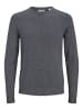 Jack & Jones Strickpullover in Dark Grey Melange