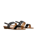 Divine Factory Sandalen aus Leder Schwarz