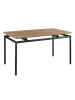 en.casa Esstisch Hemnes in Braun (B)140cm (T)80cm