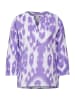 Street One Bluse aus Leinenmischung in Violett