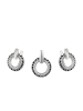 faina Women Jewelry Set in Silver Black