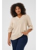 KAFFE curve Langarm-Bluse KCsida Regular fit in Feather Gray