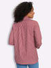 Sieh an! Longbluse in rot-ecru-gestreift
