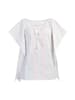 VIRITA Women Poncho in Weiss Pink