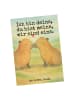 Mr. & Mrs. Panda Postkarte Capybara Liebe Design mit Spruch in Weiß