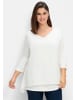 sheego 3/4-Arm-Shirt in offwhite