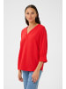 Kaffe Langarm-Bluse KAlinda Regular fit in True Red