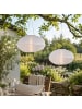 MARELIDA 2x LED Solar Lampion Gartenlampion 35x19cm in weiß