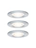 paulmann LED Einbauleuchte Nova GU10 Flat starr IP44 3x4,9W 3x550lm 230V  2700K Alu gedr
