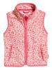 Playshoes Fleece-Weste Leo-Print in Rosa