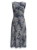 SWING Abendkleid in marine silber - 0001