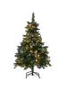 Beliani Weihnachtsbaum PALOMAR in Grün/Schwarz - (W) 85 x (H) 120 x (L) 85 cm