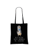 Mr. & Mrs. Panda Shopping Tasche Pinguin Lolli mit Spruch in Schwarz
