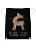 Mr. & Mrs. Panda Materialrucksack Lama Stolz mit Spruch in Schwarz