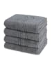 Ross 4 X Handtuch im Set Cashmere feeling in Anthrazit