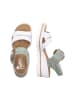 rieker Sandalen in weiss/mint/weiss