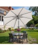 SONGMICS Sonnenschirm Sheld in Beige - (H)252 x Ø290 cm