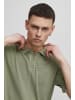 BLEND Polo Shirt Übergrößen Kurzarm Hemd aus Baumwolle in Grün