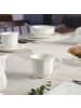 Villeroy & Boch 6er Set Espressotassen mit Untertassen Manoir 80 ml in weiß